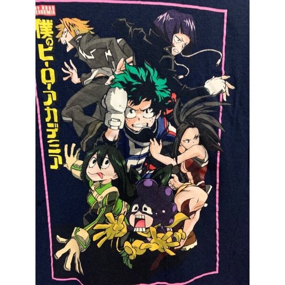 Hot Topic My Hero Academia Blue Graphic Tee - Picture 2 of 4
